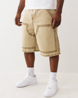 True Religion Shorts Mikey Super T Canvas Carpenter Travertine