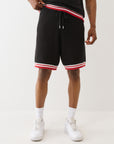 True Religion Shorts Sweater Knit S Jet Black