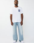 True Religion T-Shirt Ss Tr Crest Optic White