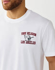 True Religion T-Shirt Ss Mesh Print Buddha Optic White