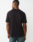 True Religion T-Shirt Ss Logo Patch Srs Jet Black