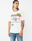 True Religion T-Shirt Ss Logo Patch Srs Winter White
