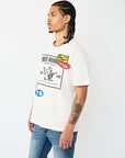 True Religion T-Shirt Ss Logo Patch Srs Winter White