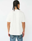 True Religion T-Shirt Ss Logo Patch Srs Winter White