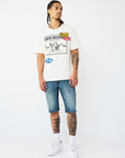 True Religion T-Shirt Ss Logo Patch Srs Winter White