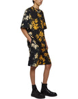 Jil Sander Shorts Floral Gold-Black