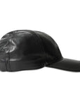 Jil Sander Cap Embroidered Leather Logo Black-AL Capone Premium