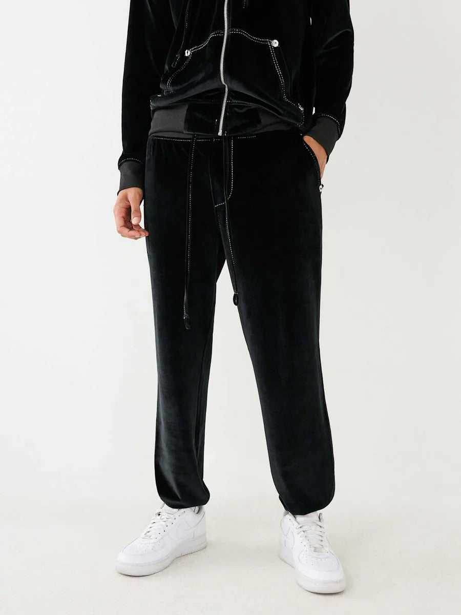 True Religion Track Pants Velour Bit T Jet Black – AL Capone Premium