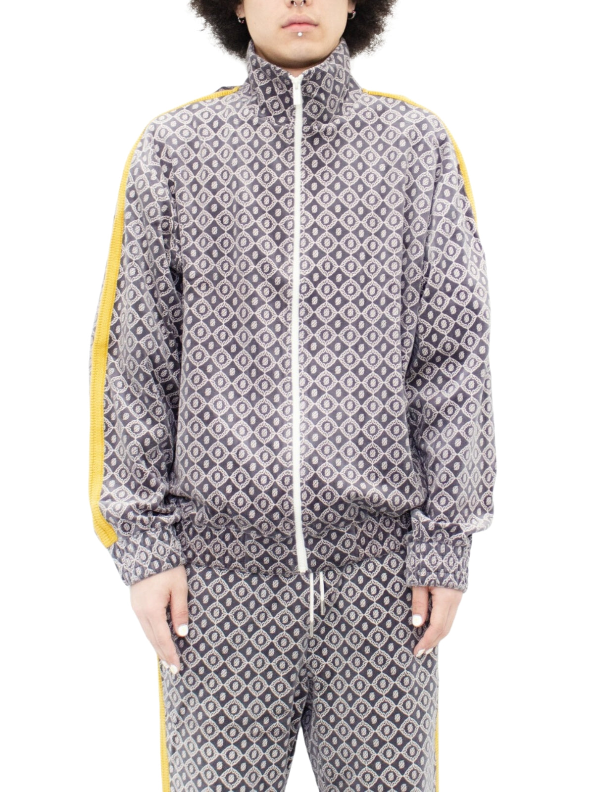 Drole De Monsieur Jacket Monogram Grey-AL Capone Premium