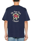Drole De Monsieur T-Shirt Floral Paris Navy