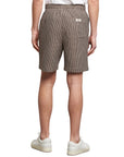 Drole De Monsieur Shorts Pattern Block Beige