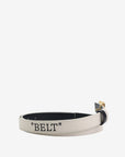 Off-White Belt Gold Buckle Logo White