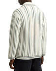 Casablanca Shirt Crochet Textured Grey-White-AL Capone Premium