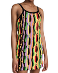 Msgm Dress Knit Sleeveless Multicolour