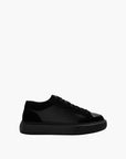 Cleens Sneakers C23 Suede Border Lace Up Black