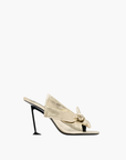 Givenchy Gh10 High Heel Bow Open Gold