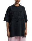 Vetements T-Shirt Paris Xxxl Washed Black
