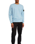 Stone Island Sweater Logo Powder Blue