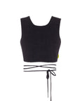 Barrow T-Shirt Ladies Crop Logo Black-AL Capone Premium
