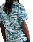 Maison Kitsune Shirt X Vilebrequin Charli Storm Blue
