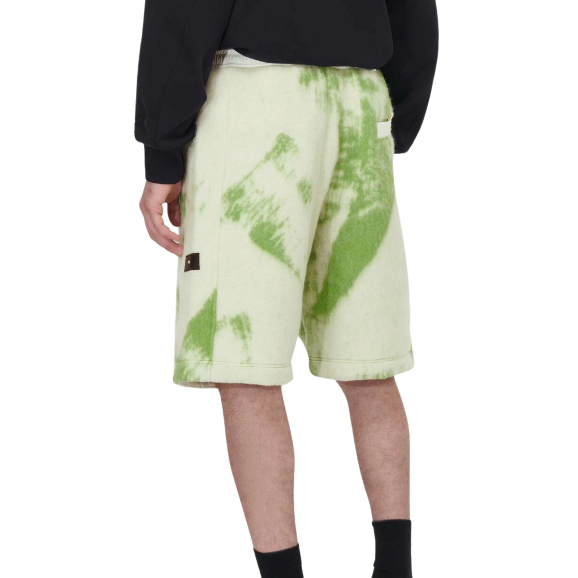 Y-3 Shorts Fleece Off-White-Green-AL Capone Premium