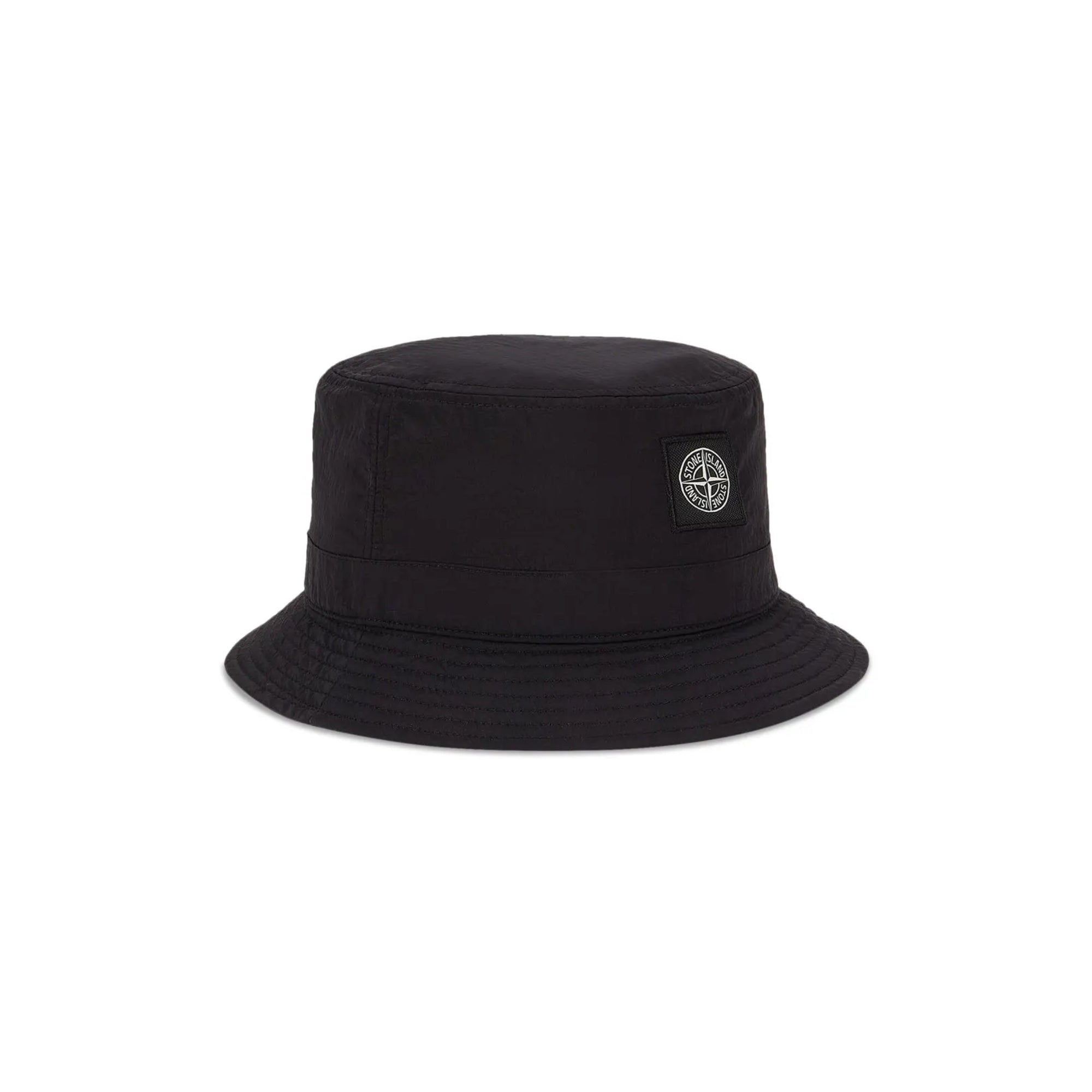 Stone Island Bucket Hat Logo Black-AL Capone Premium