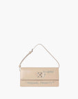 Off-White Bag Silver Logo Strap Beige