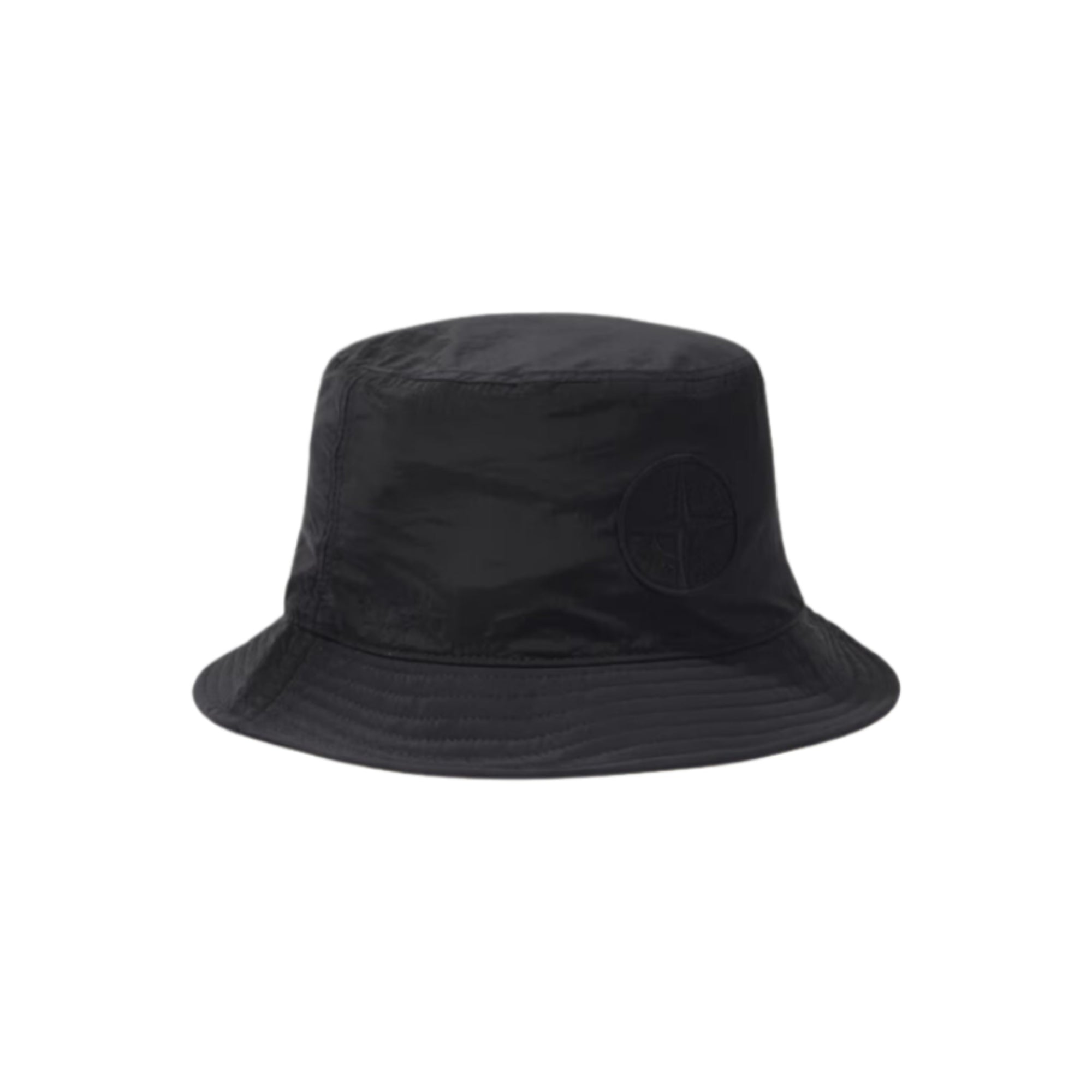 Stone Island Bucket Hat Logo Black-AL Capone Premium