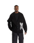 Y-3 Cardigan Logo Knit Black