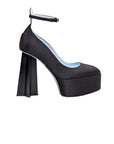 Chiara Ferragni Heel Plateu Satin Black