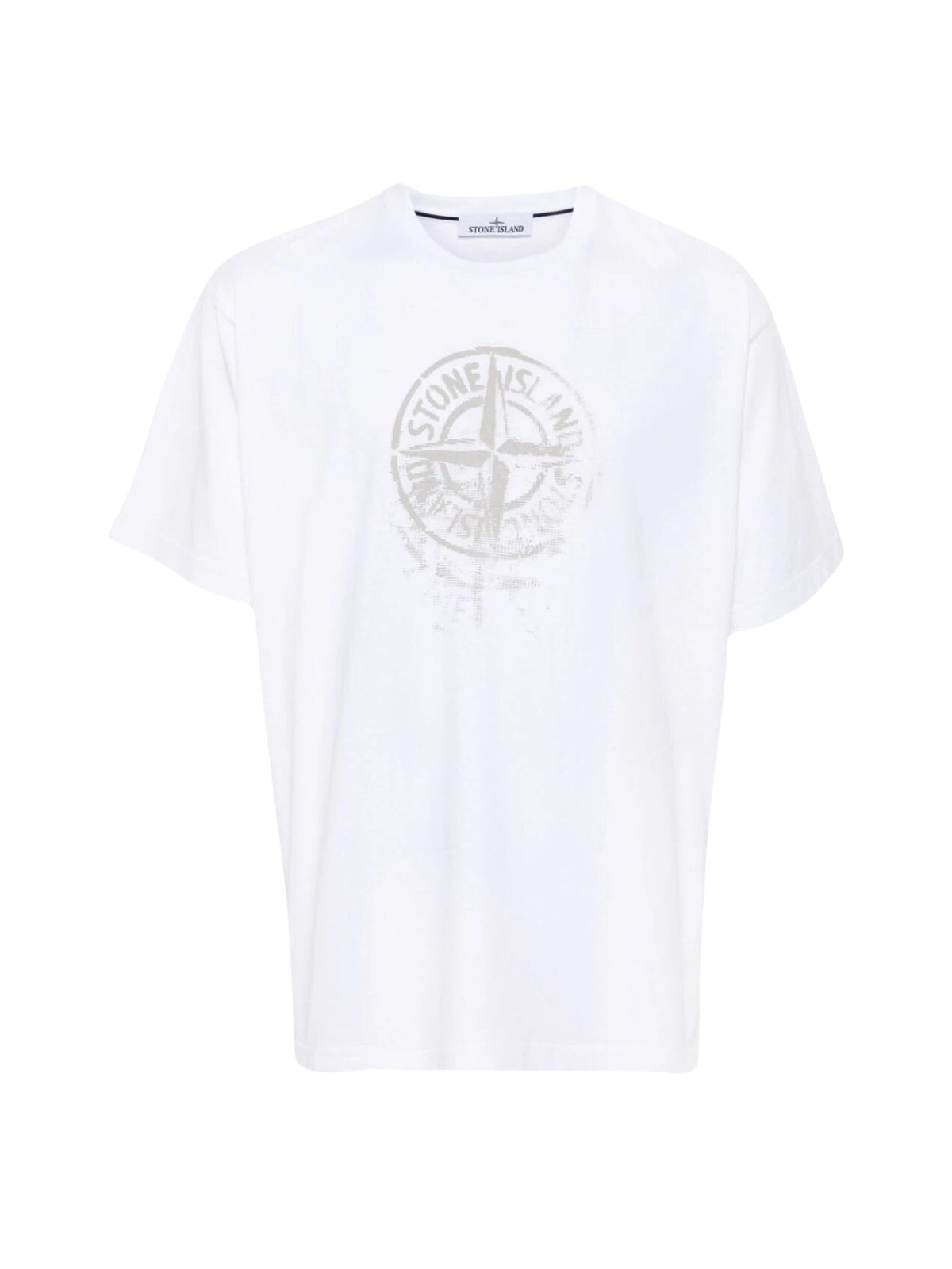 Stone Island T-Shirt Logo White-AL Capone Premium