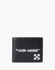 Off-White Wallet White Print Logo Black
