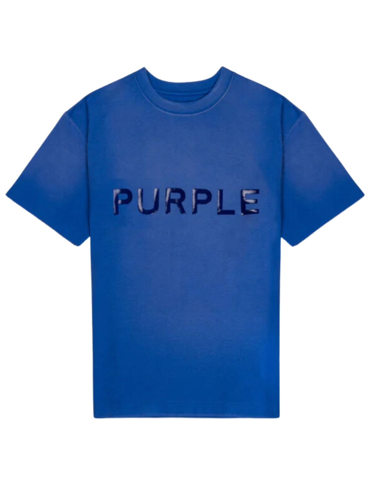Purple T-Shirt Textured Jersey Blue-AL Capone Premium