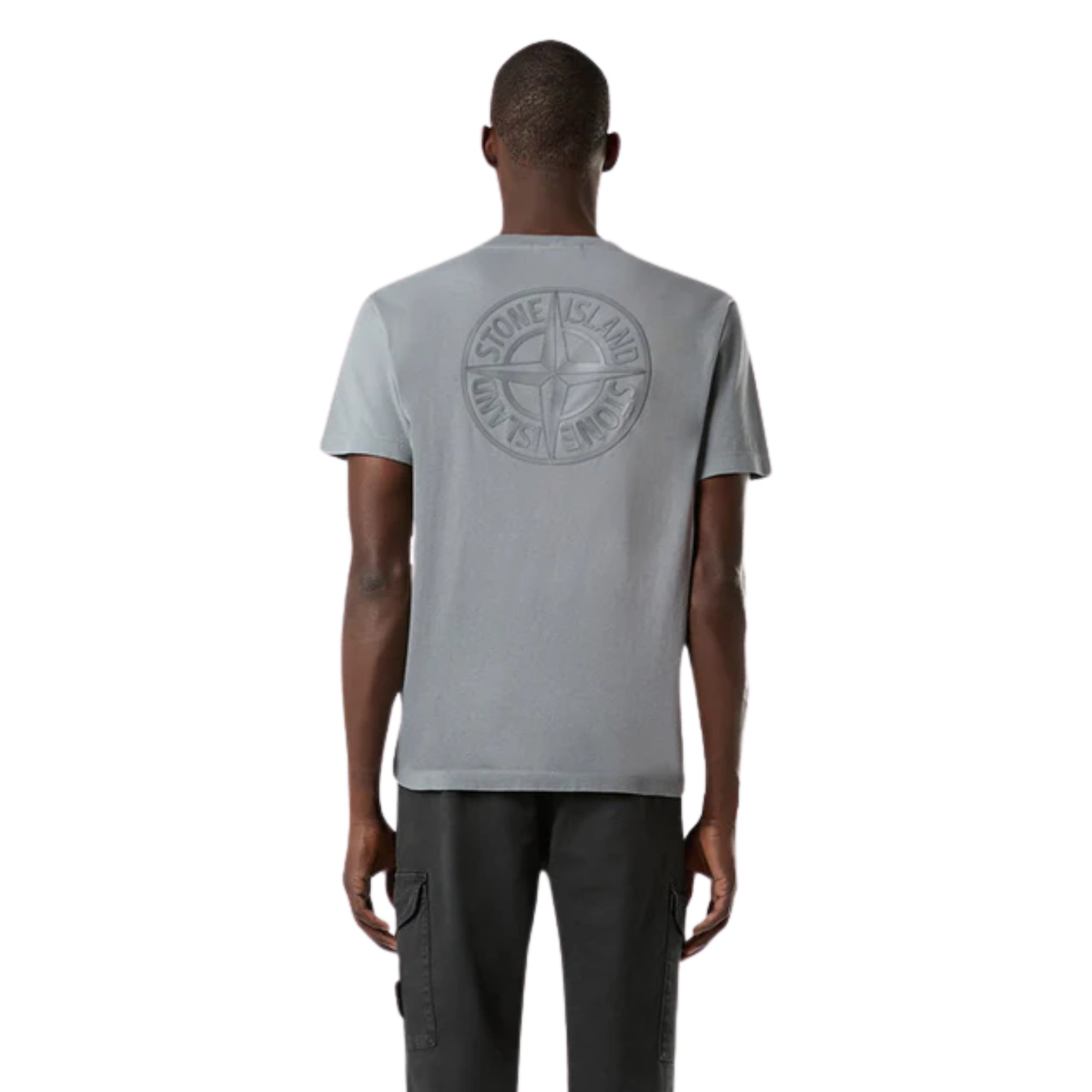 Stone Island T-Shirt Logo Grey-AL Capone Premium