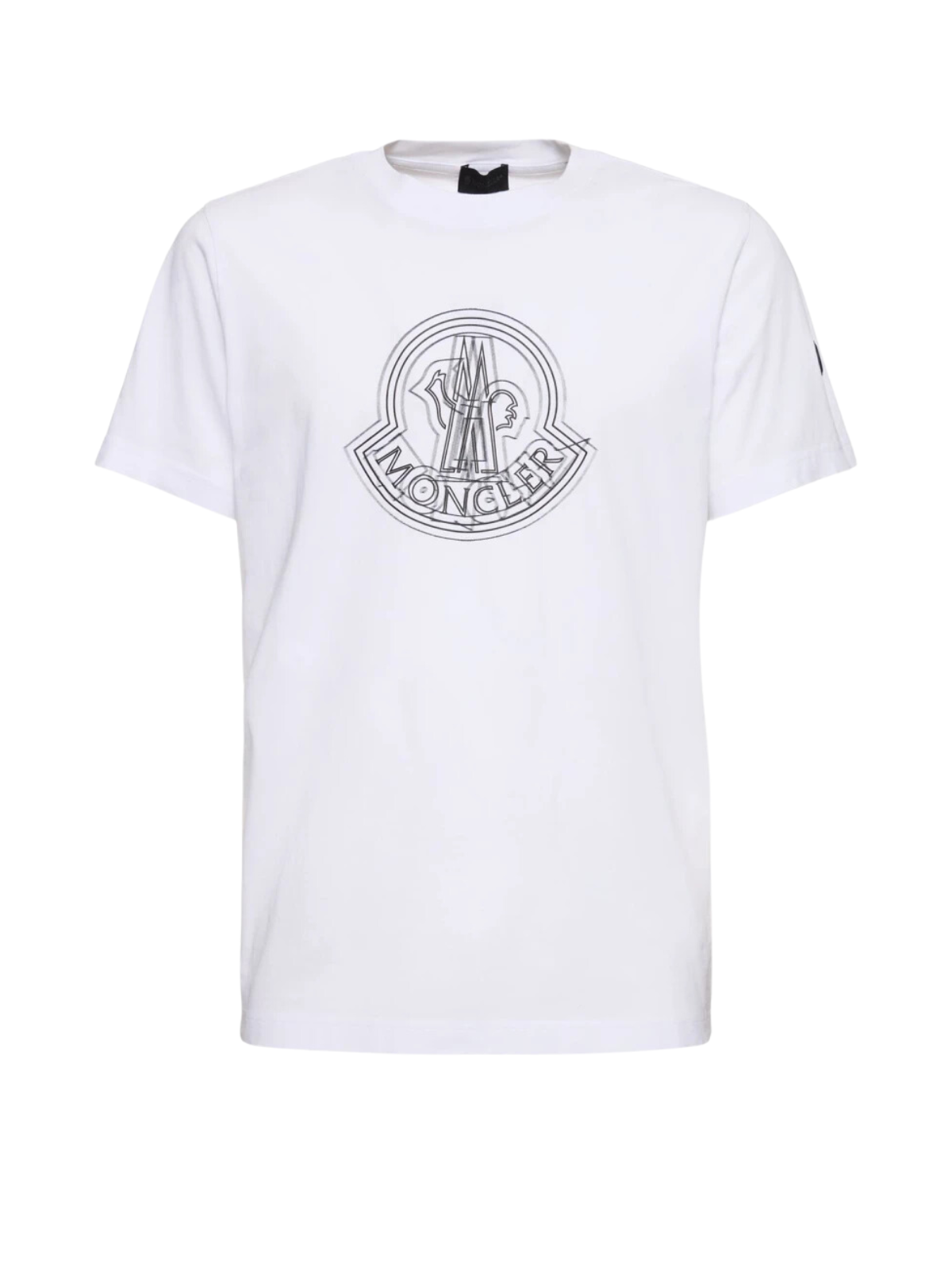 Moncler T-Shirt Centre Logo White - AL Capone Premium Moncler T-Shirt Centre Logo White - AL Capone Premium