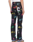 Ice-Cream Jeans Allover Running Dog Indigo