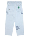 Aape Jeans Slogan Touch The Ground To Jump Blue-White-AL Capone Premium
