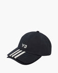 Y-3 Cap 3 Stripes Black