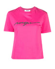 Msgm T-Shirt Ladies Logo Pink-AL Capone Premium