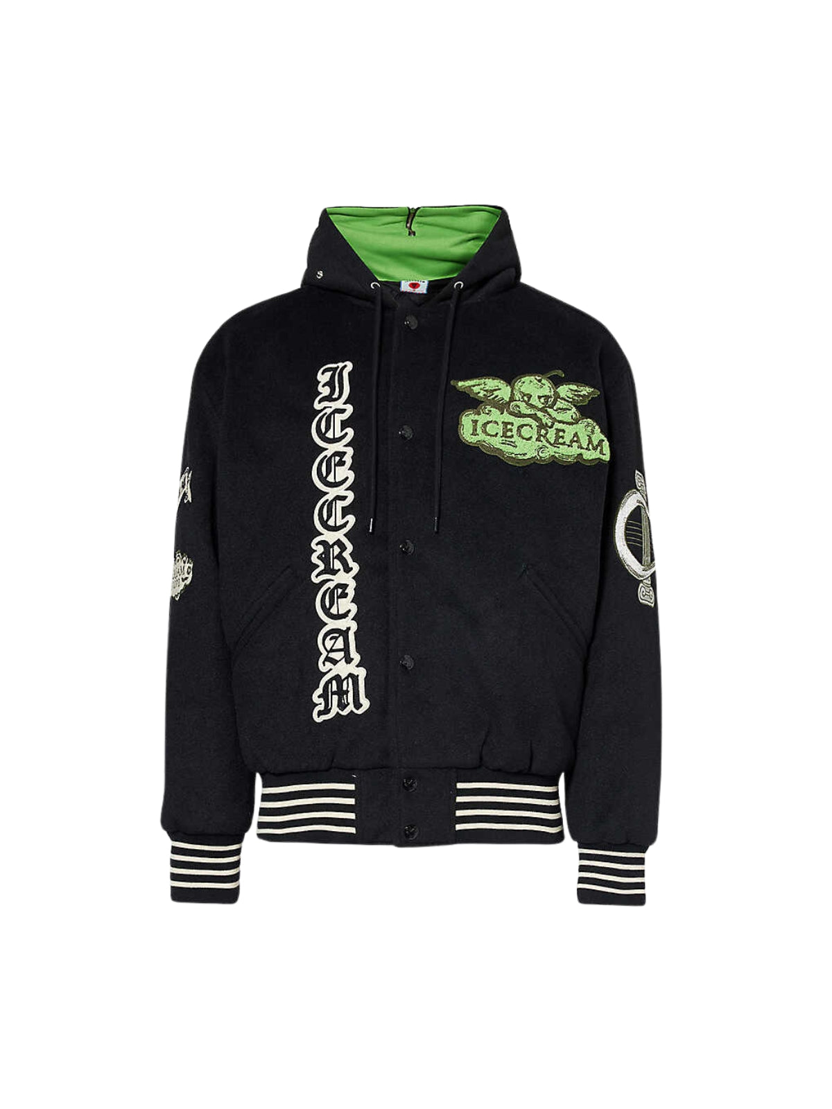 Icecream Jacket Boxy Fit Logo Black-AL Capone Premium
