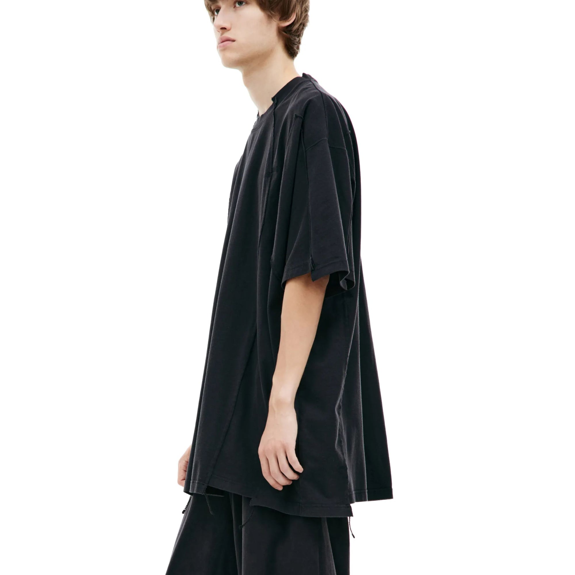 Vetements T-Shirt Merged Double Oversized Black-AL Capone Premium