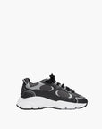 Cleens Sneakers C18 White Sole Plain Lace Up Black