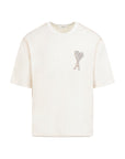 Ami T-Shirt Crystal-Embellished Logo White-AL Capone Premium
