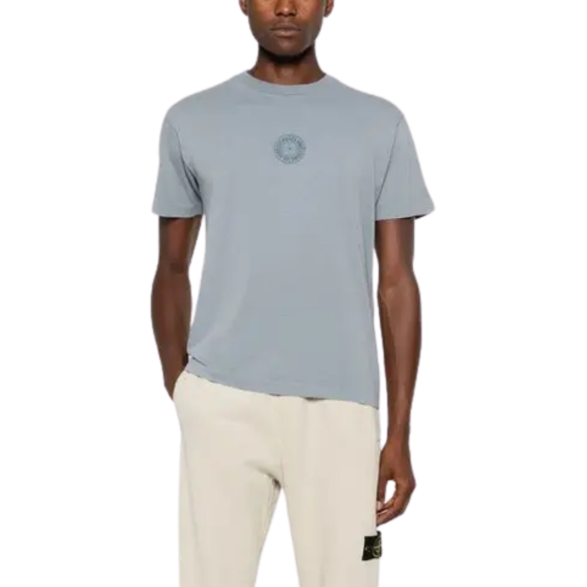 Stone Island T-Shirt Logo Grey-AL Capone Premium