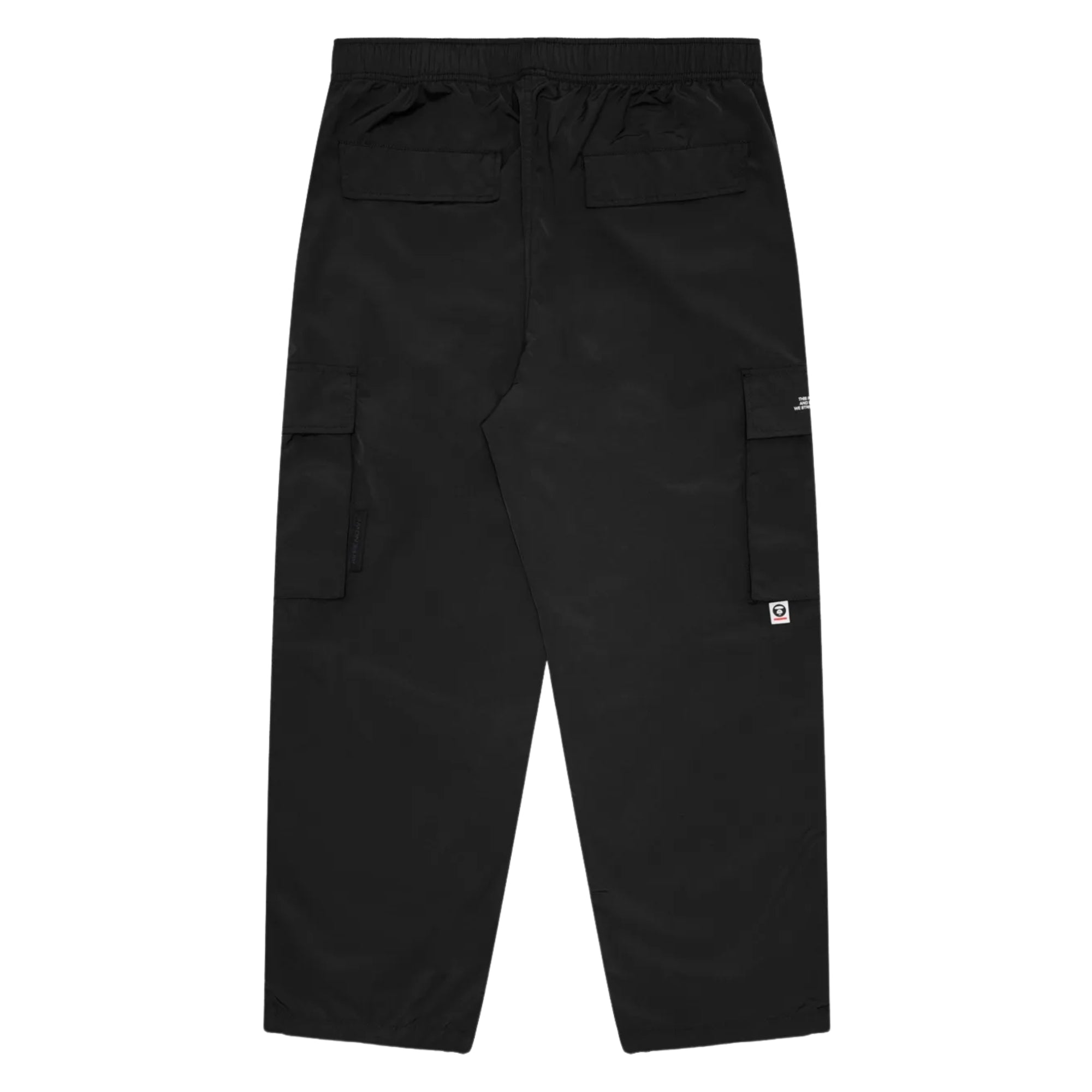 Aape Cargo Pants Pocket Logo Black-AL Capone Premium