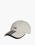 Y-3 Cap 3 Stripes Talc