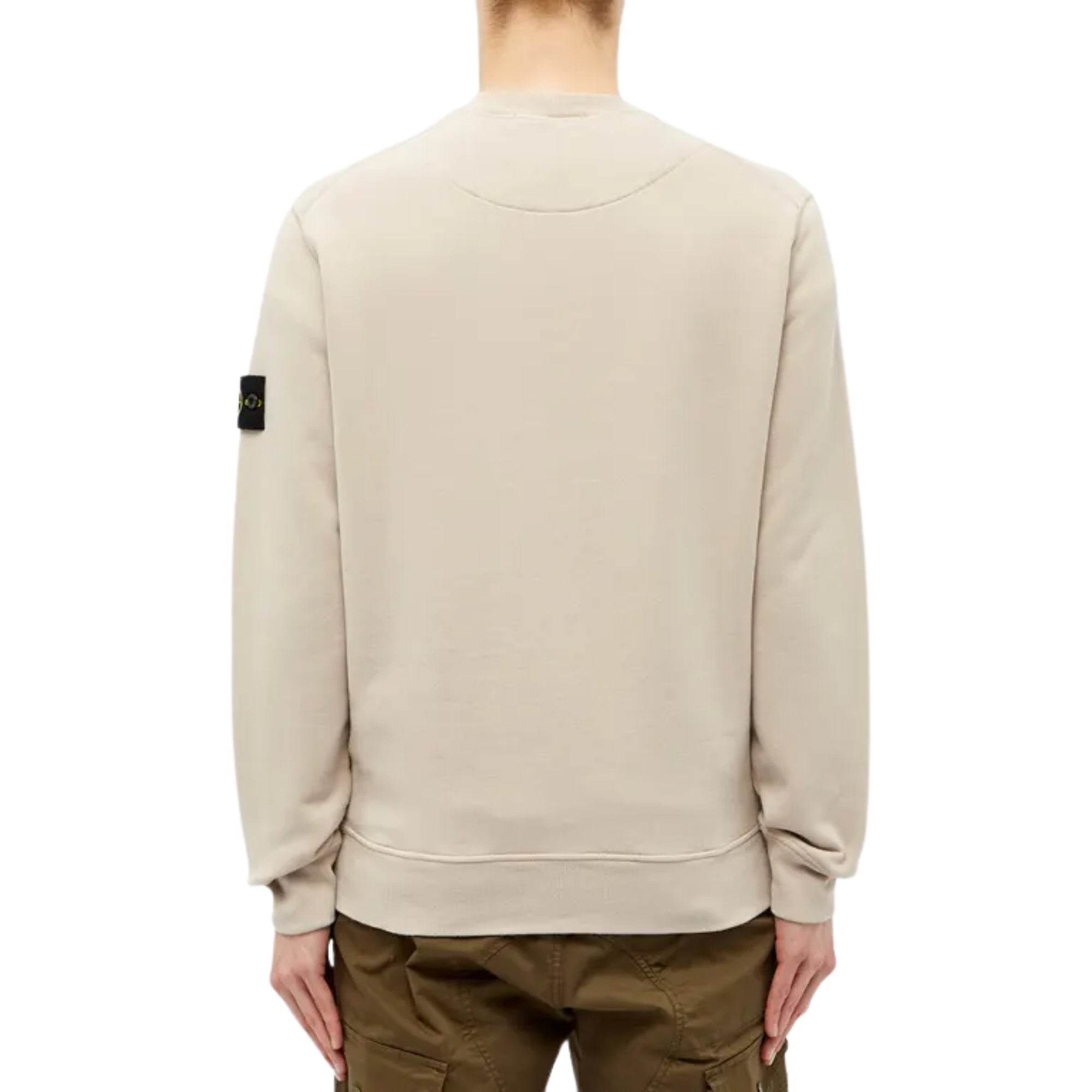 Stone Island Sweater Sleeve Logo Cream-AL Capone Premium