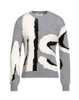 Msgm Sweater Slim Logo Grey-AL Capone Premium