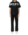 Purple T-Shirt Old English Logo Black