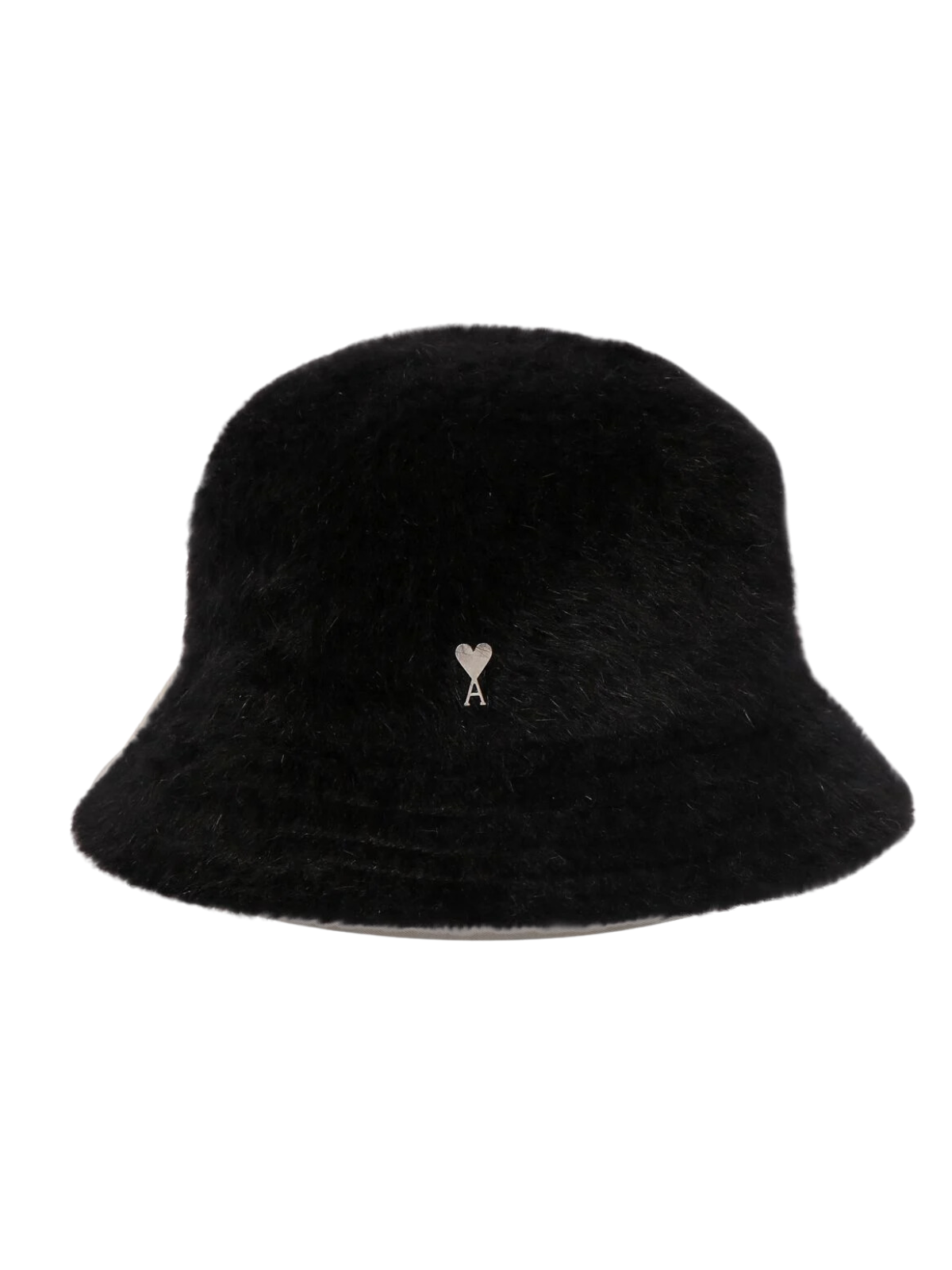 Ami Bucket Hat Fluffy Logo Black-AL Capone Premium
